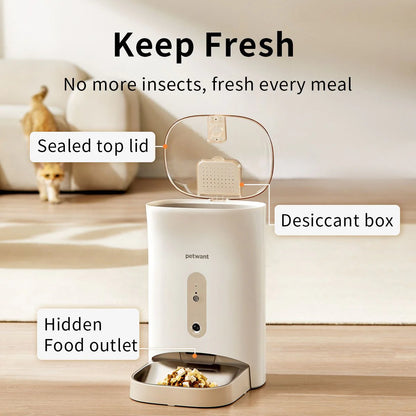 HEYBO Pet Feeder with HD Camera | Smart Automatic Wi-Fi Controlled